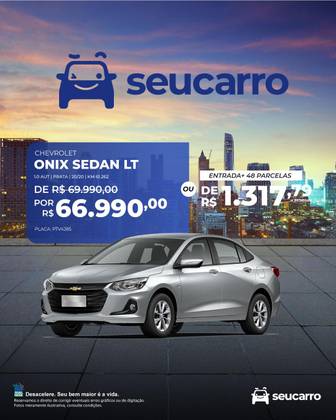 CHEVROLET ONIX 1.0 TURBO FLEX PLUS LT AUTOMÁTICO